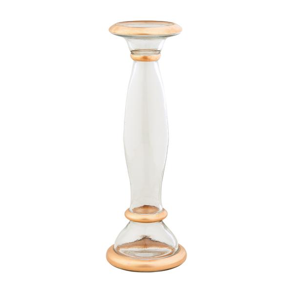 Gold Glass Candlestick