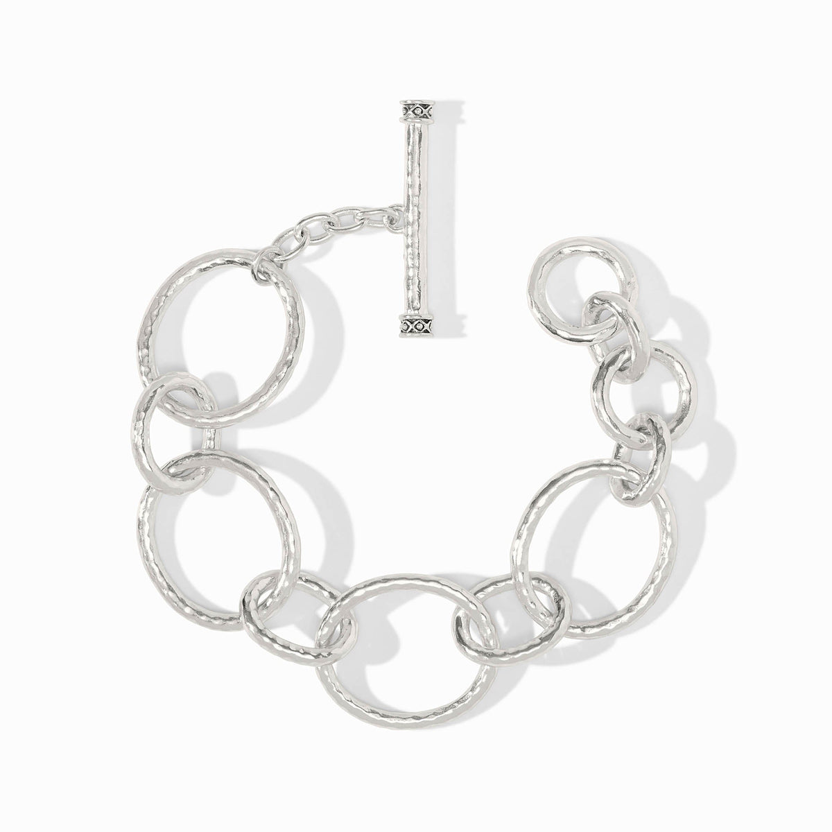 Silver Catalina Light Link bracelet with adjustable toggle clasp