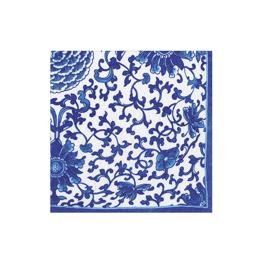 Packaged triple-ply cocktail napkins with printed designs in Germany.