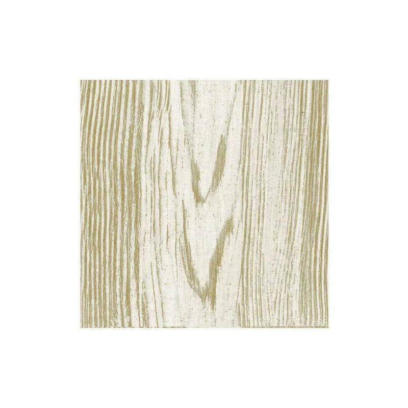 Faux Bois Birch paper linen cocktail napkin with wood grain pattern