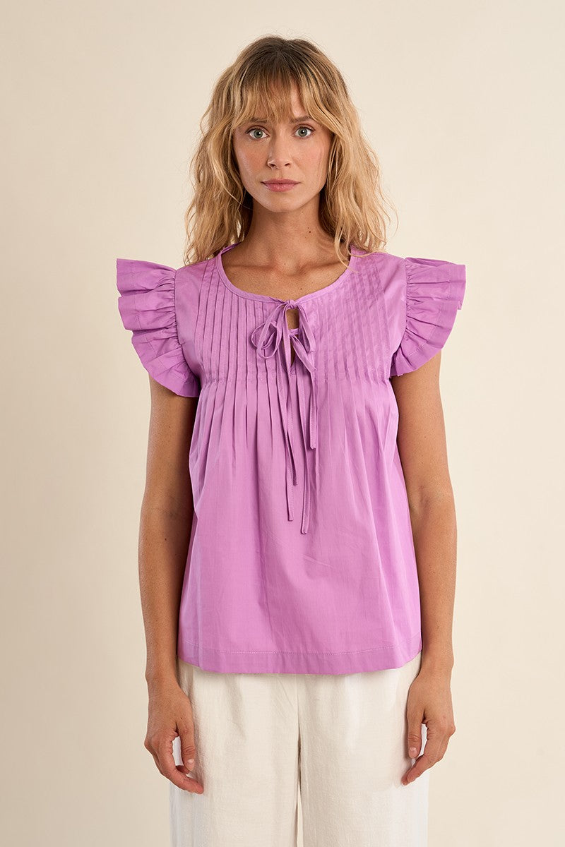 Collen Ladies Woven Babydoll Blouse
