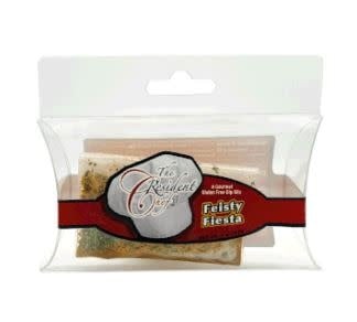 Feisty Fiesta Dip Mix packet featuring cilantro, cumin, and chili powder flavors with a subtle zing.