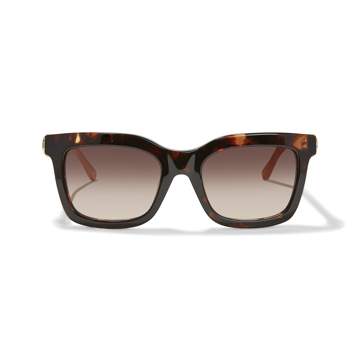 Rectangle Ferrara sunglasses in two-tone tortoise shell with UVA/UVB protection
