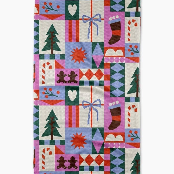 Holiday Tea Towel Sweet Candy