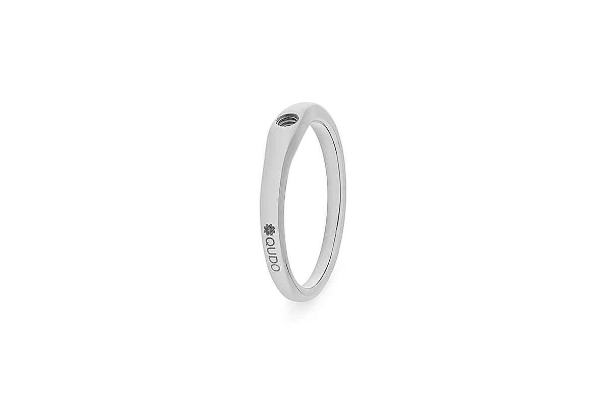 Interchangeable Basic Ring Fine in silver with a delicate band width.