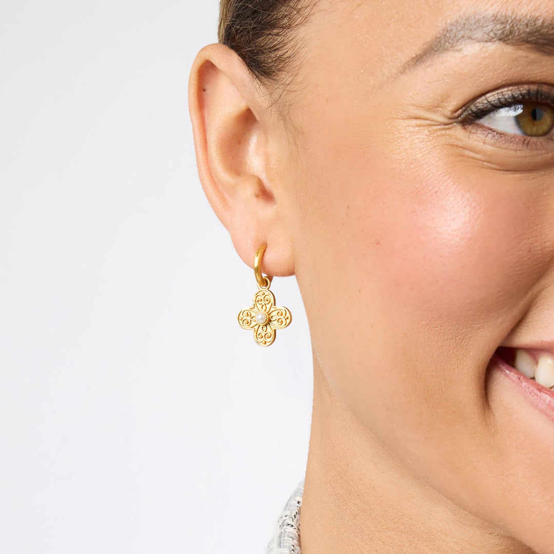 Malta Corinth Hoop &  Charm Earring