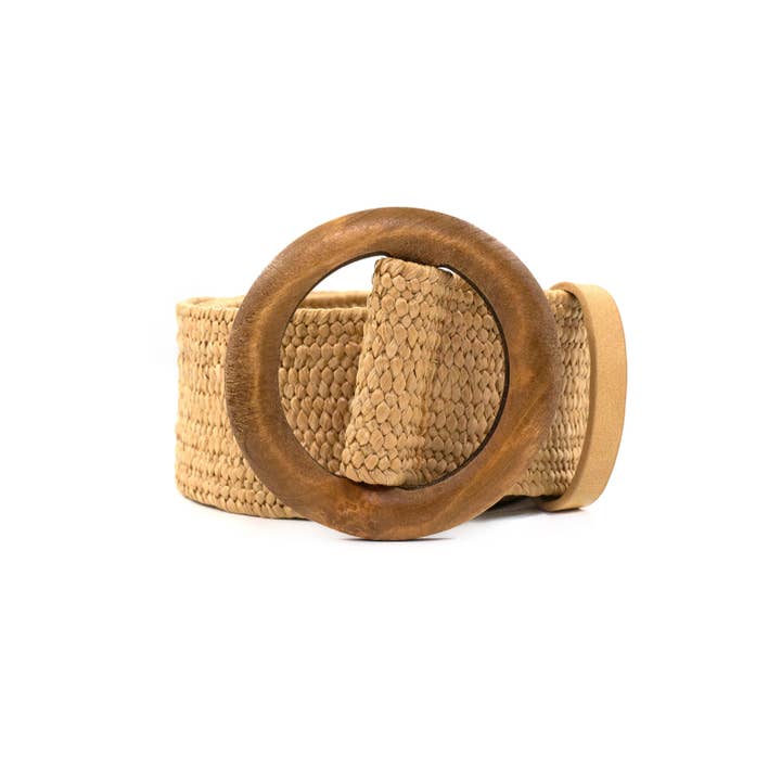 BC Elastic Belt W/ Wood Buckle