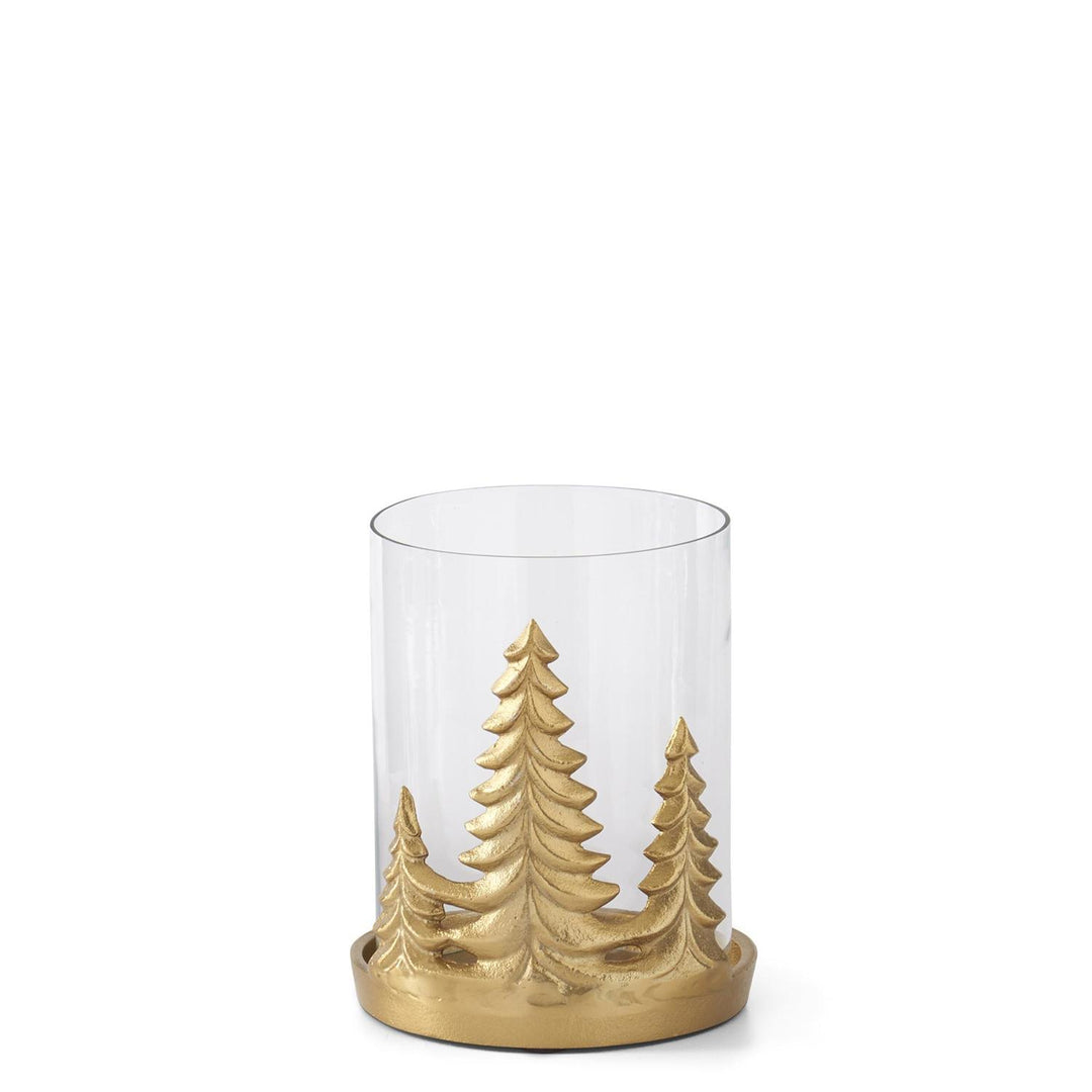 Gold Metal Christmas Tree Hurricanes