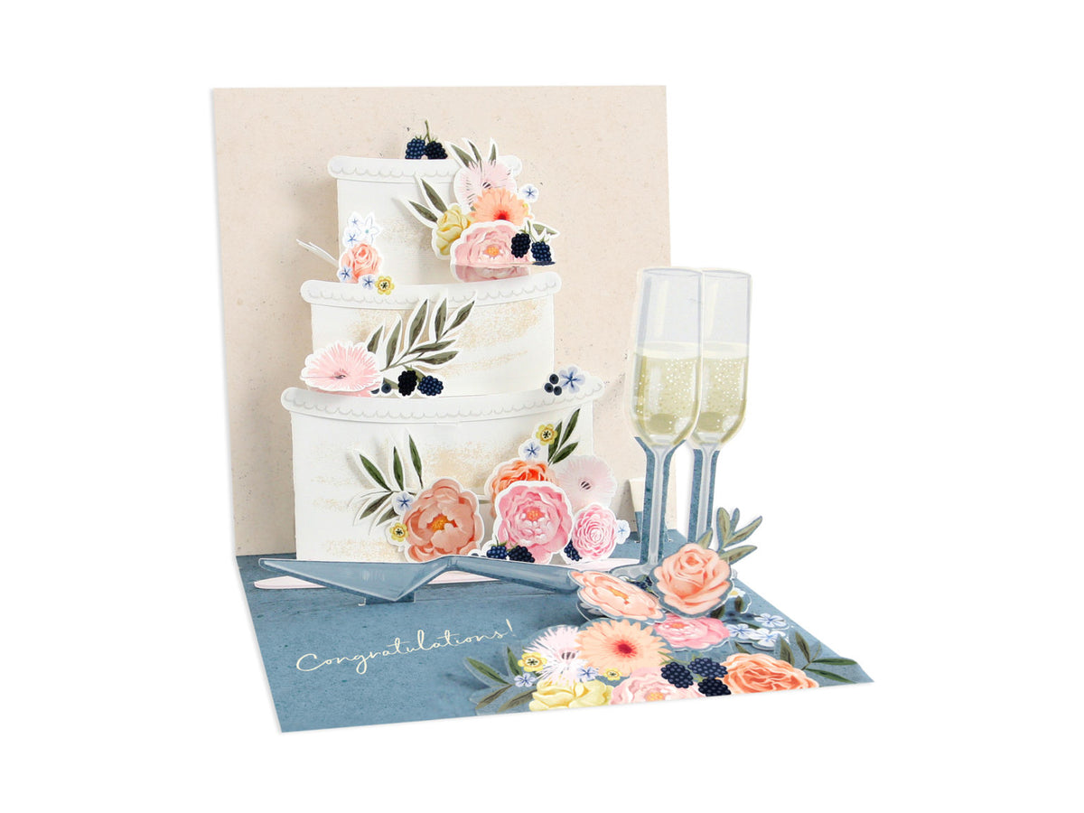 White envelope with Summer Treasures Card featuring gold foil accents.