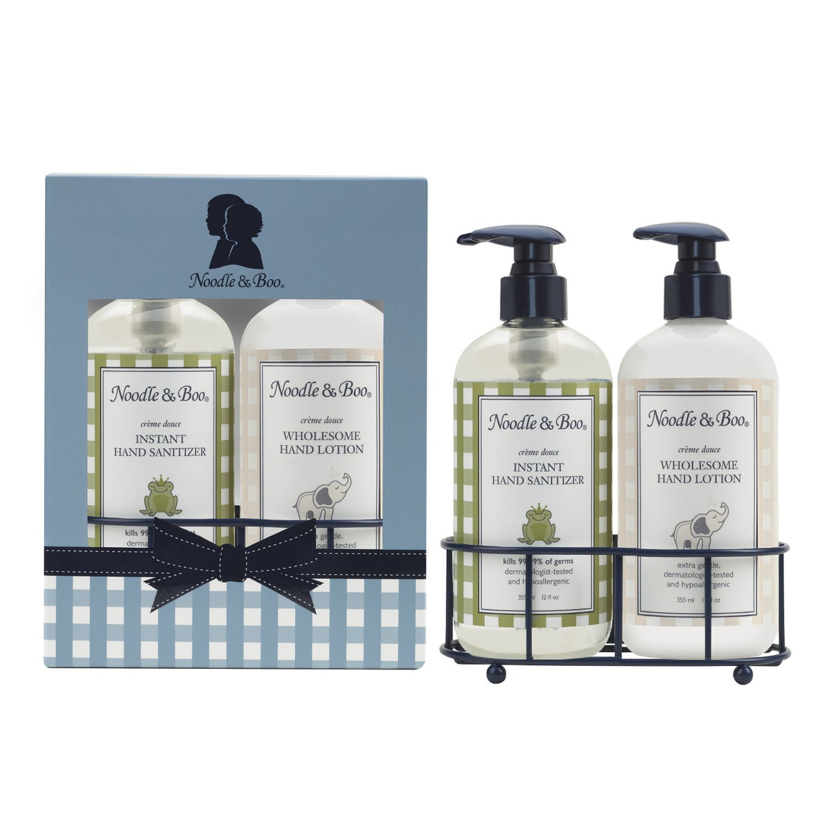 Hand Wash and Lotion Caddy Set with pump dispenser
