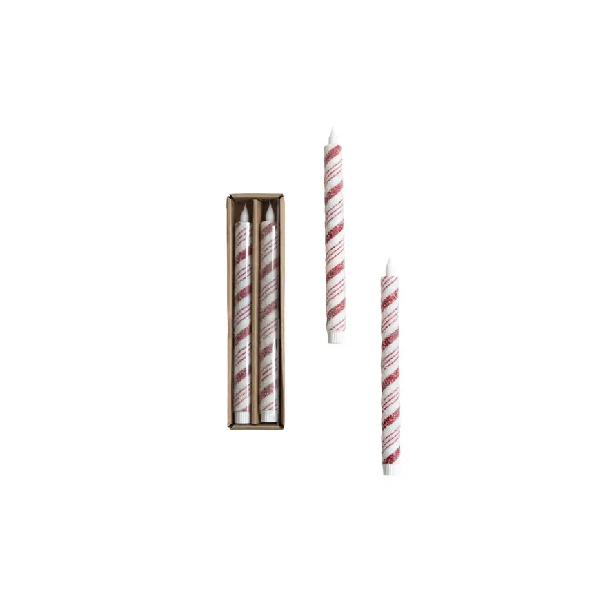 Flameless LED Taper Candles - Sold as Set