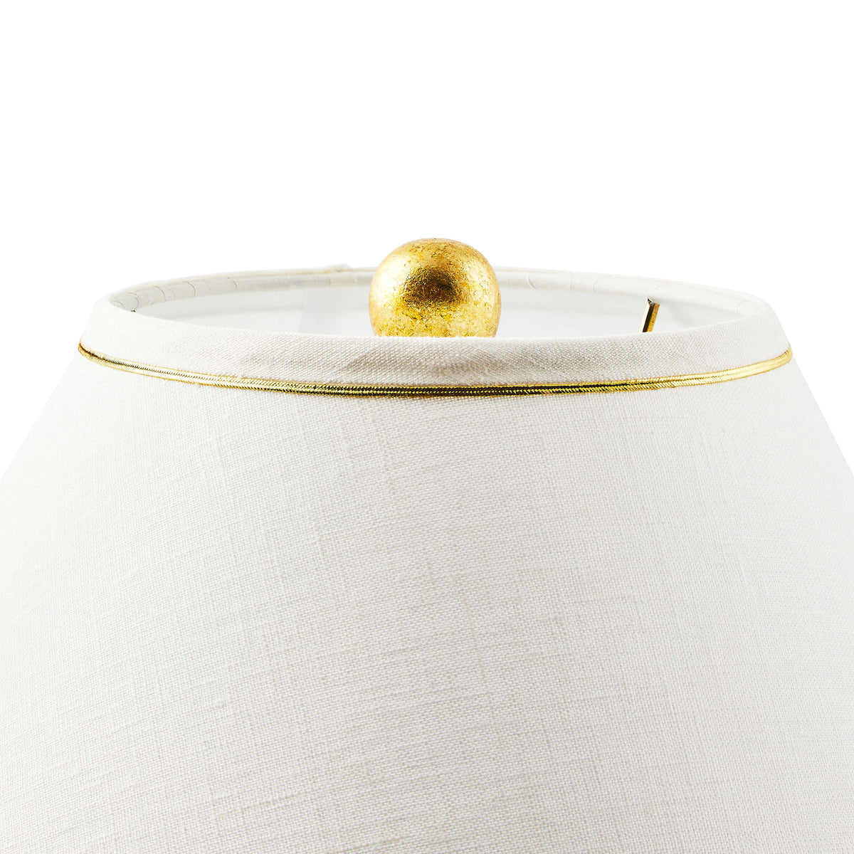 Flutter table lamp with brass leaf butterfly stack on check-patterned hardback shade