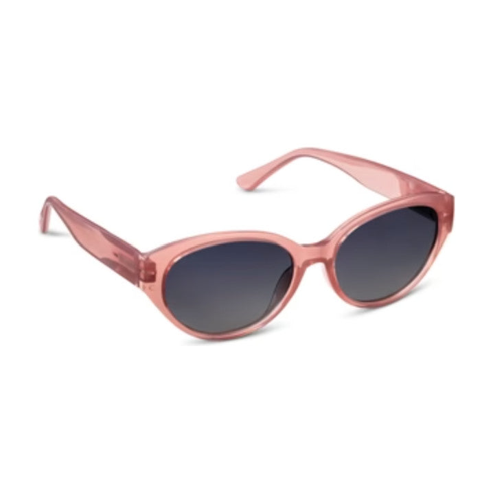 Villa Reading Sun sunglasses with polycarbonate frame in clear tint featuring blue light focus lenses and spring hinges.