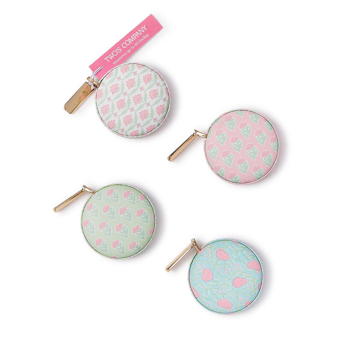 Floral Block Print Measuring Tape