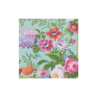 Pack of white triple-ply cocktail napkins with a subtle printed pattern.