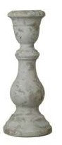 Newport candleholder in black metal with a tall cylindrical silhouette.