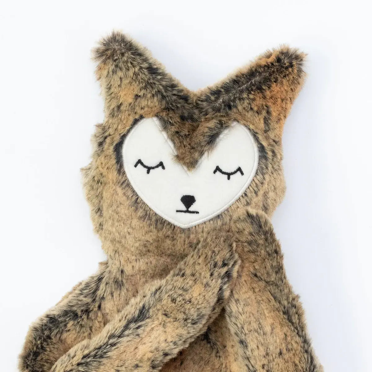 Slumberkins Fox Snuggler plush toy in tan with two attached board books about family change.