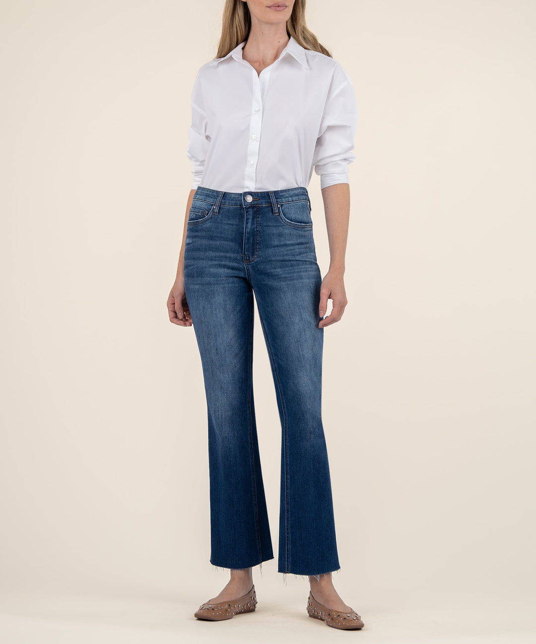 Kelsey High Rise Fab Ab Ankle Flare-NSet Leg