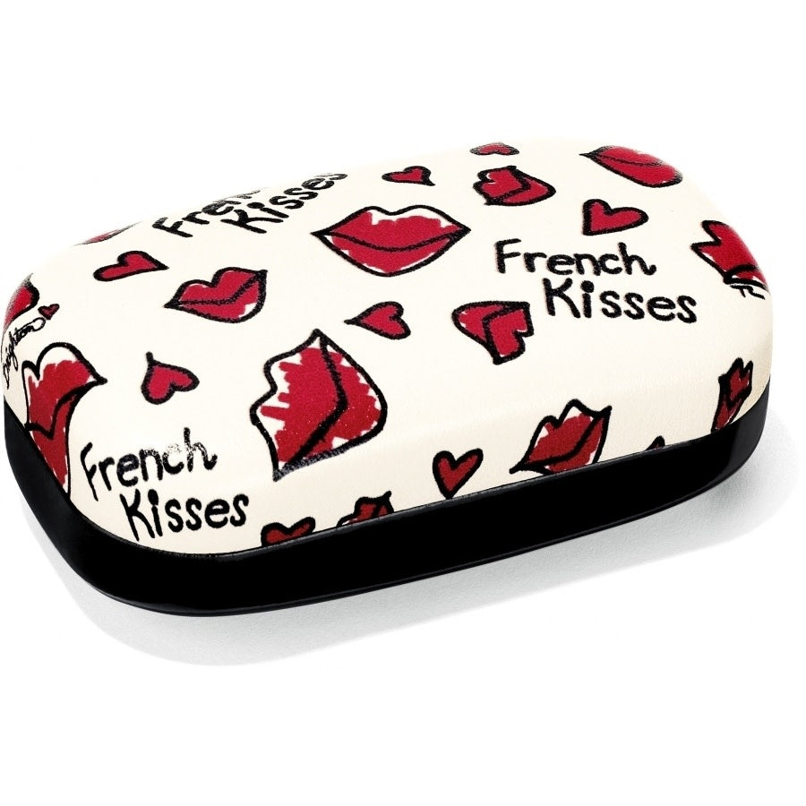French Kisses Mini Box in black polyurethane with a frame closure.