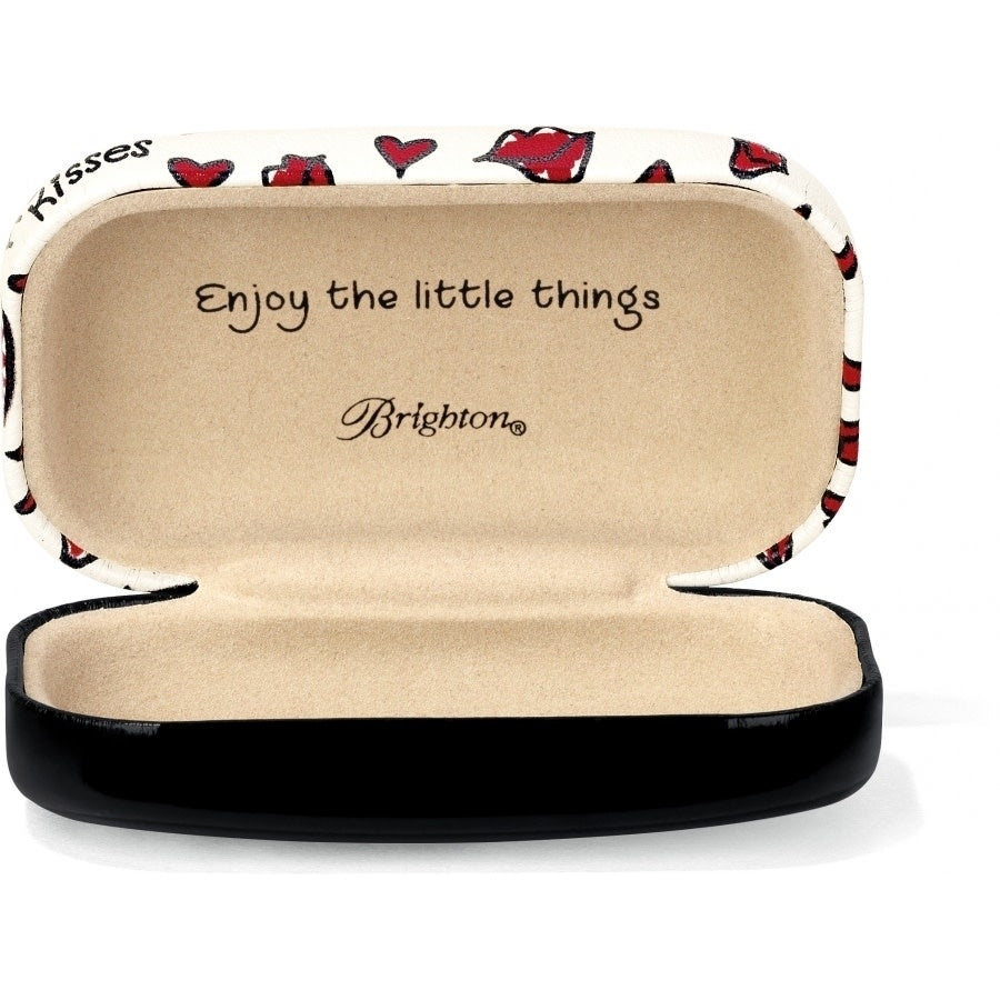 Black polyurethane mini box with frame closure holding small items.