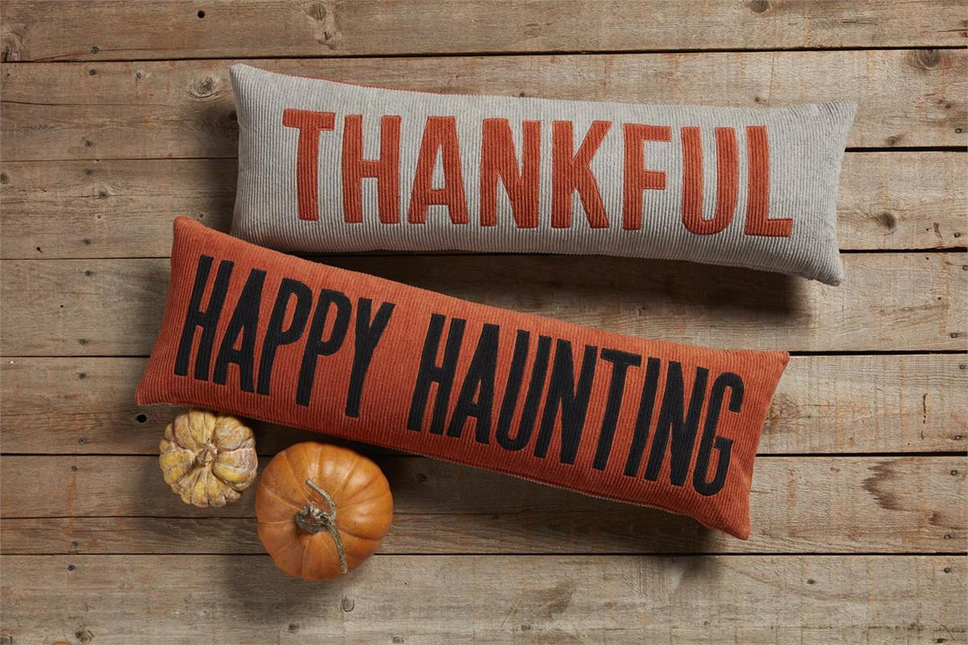 Haunt/Thankful Reversible Pillow