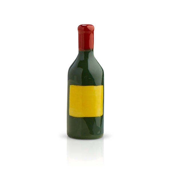 Mini ceramic wine carafe named From the Vine with a natural vine leaf pattern.