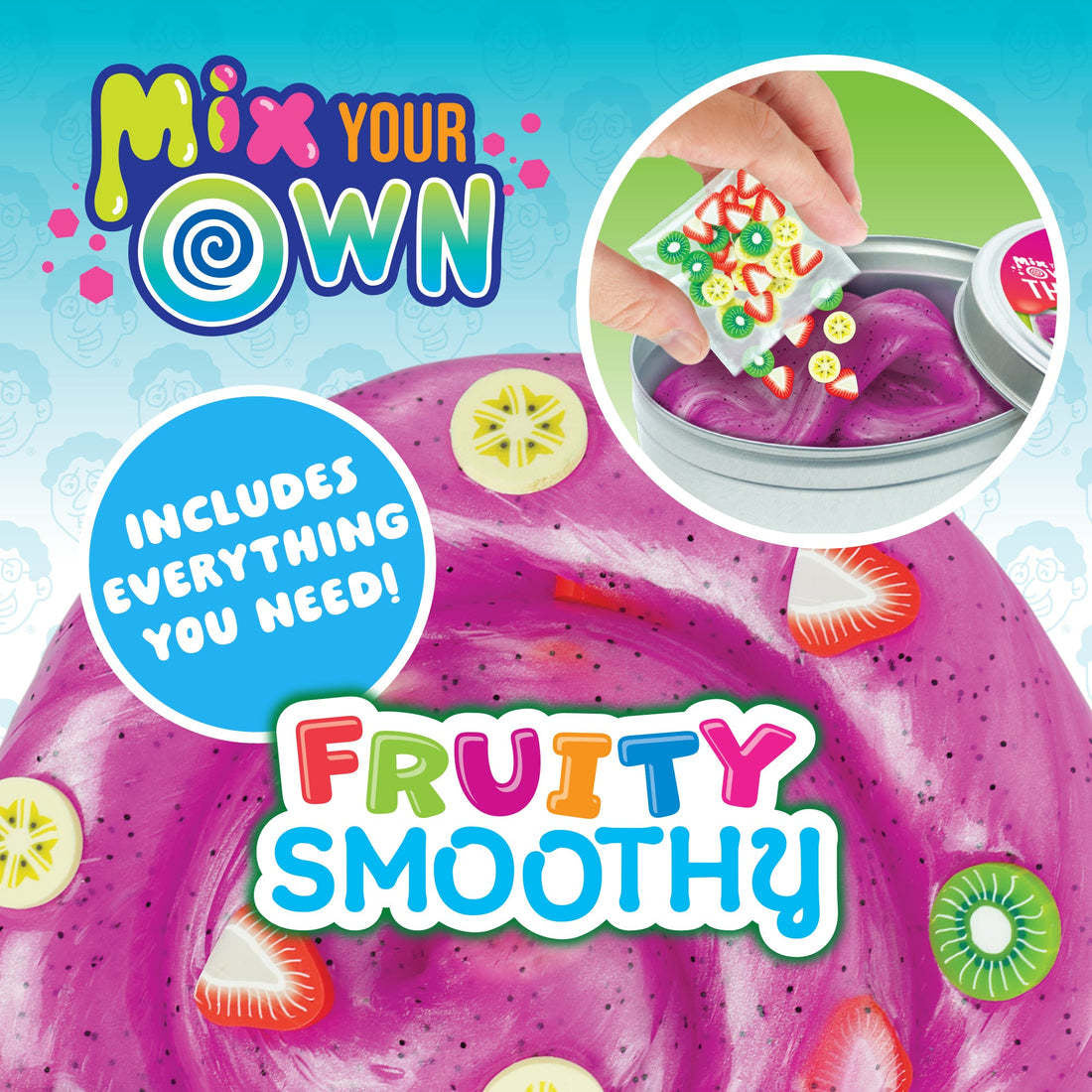 Fruity Smoothy Thinking Putt with colorful fruit-patterned silicone cover on white base