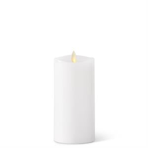 White Wax Luminara Medium Indoor Pillar Candles