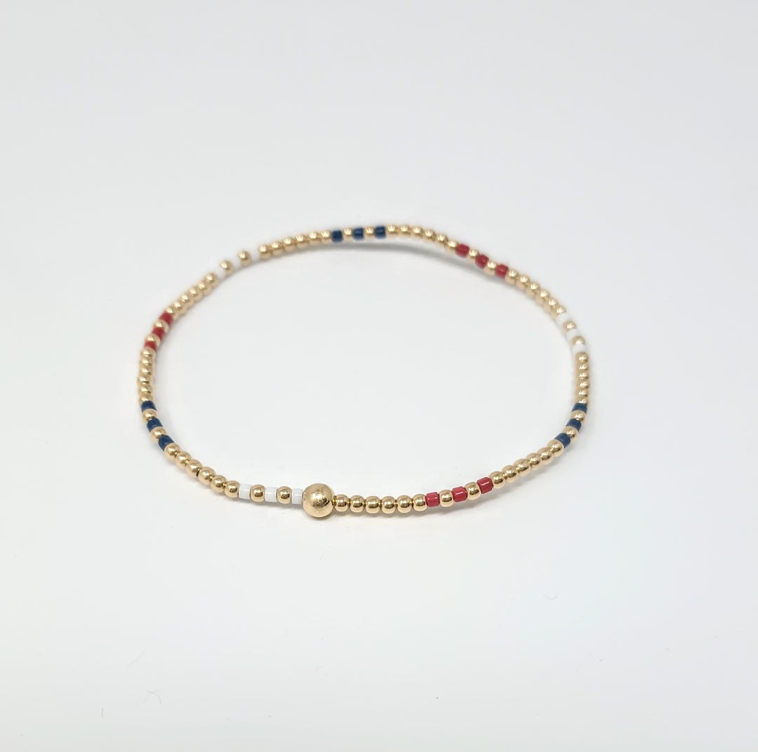 Hope Joy Pattern 2mm Bead Bracelet