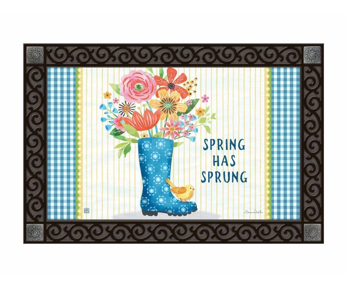 MatMate doormat insert with non-slip recycled rubber backing