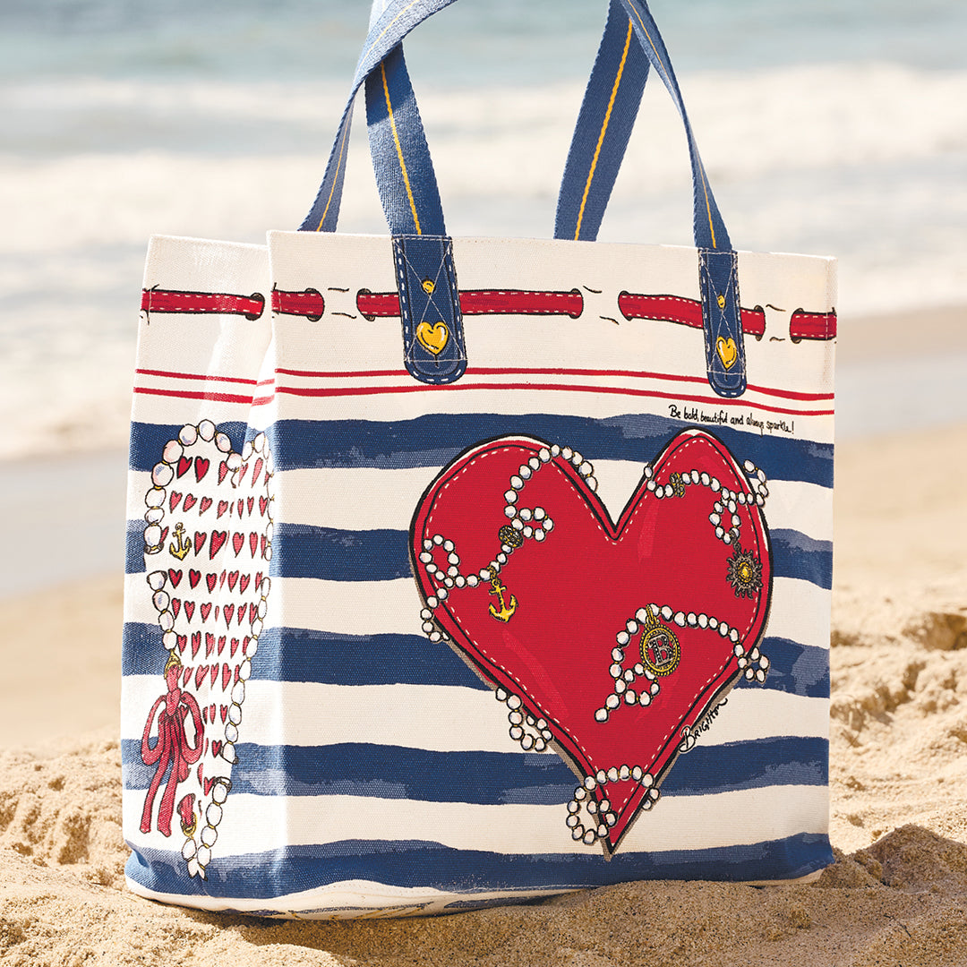 Brighton Striped Love Tote Free Gift with Purchase