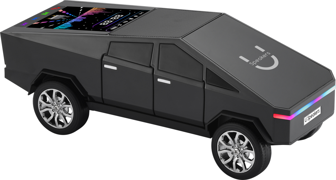 Black Cyber Car Wireless Speaker with LED light show accents