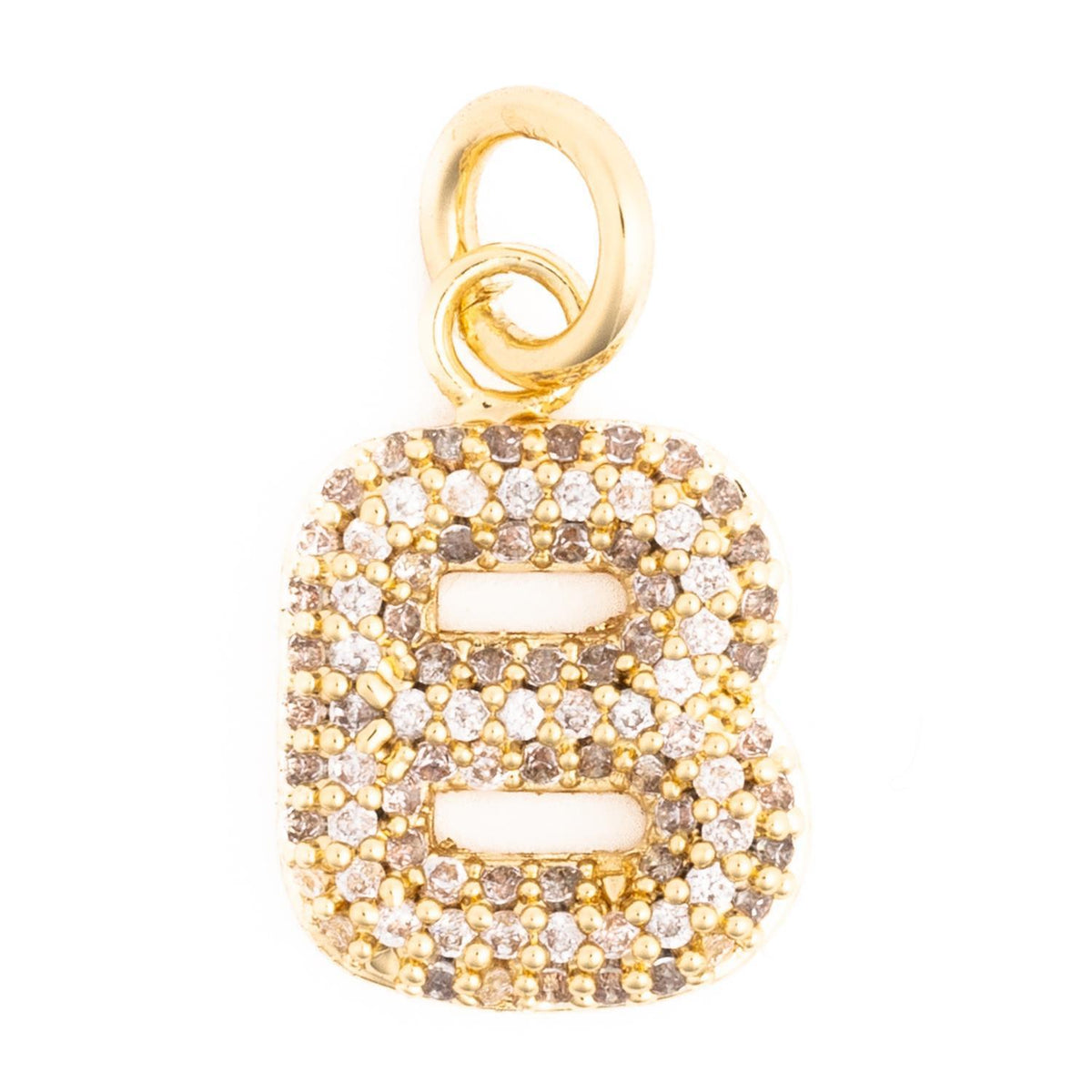 Gold initial charm necklace featuring the letter C on a delicate chain.