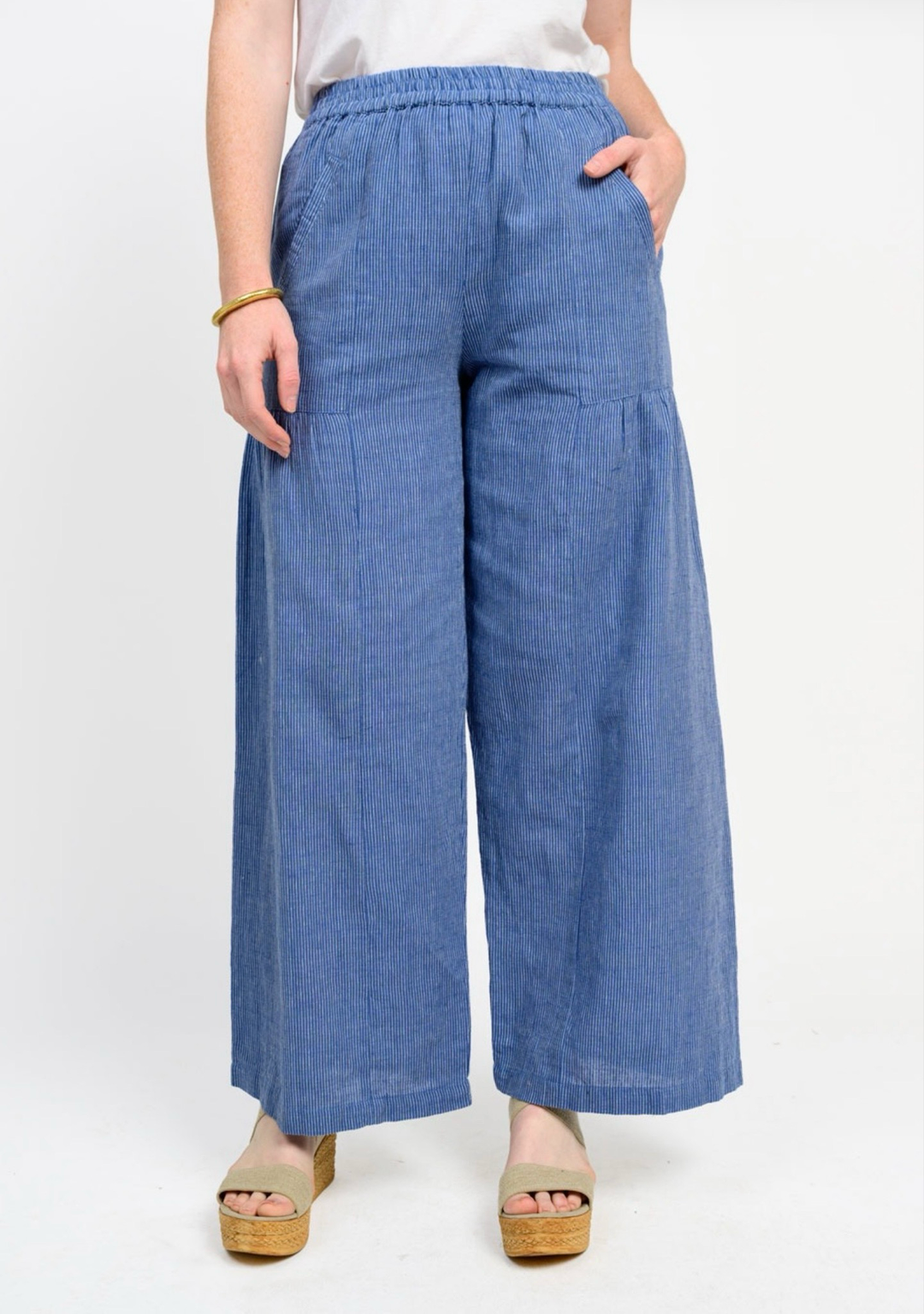 Angie Wide Leg Stripe Pant
