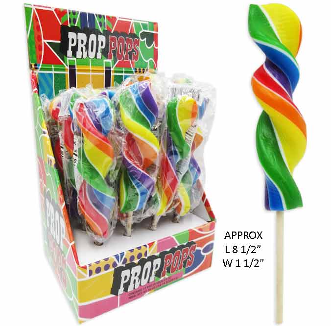 Packaging for Wild West Prop Lollipops featuring a cowboy hat silhouette.