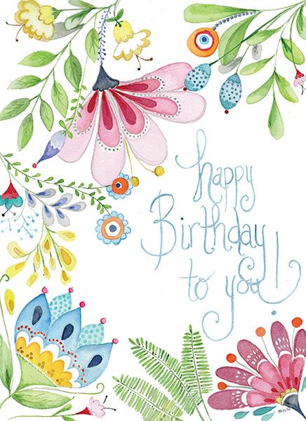 A6 birthday card with matching envelope featuring the message 'You are a blessing' printed locally in Austin.