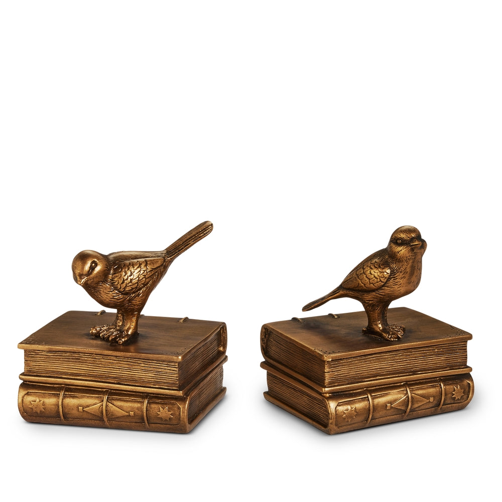 5.5" Bird on Bookends Set