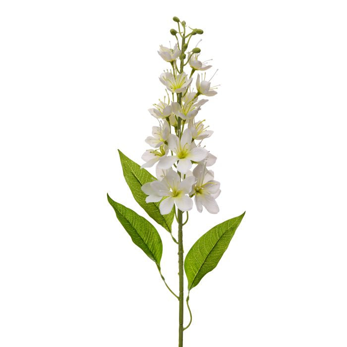 32-inch Honey Blossom Stalk decorative plant stand with natural wood finish.
