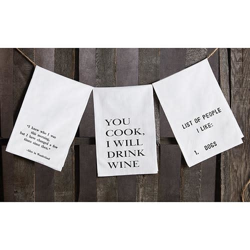 Face to Face Thirsty Boy towel made of white cotton with a playful boy face graphic.