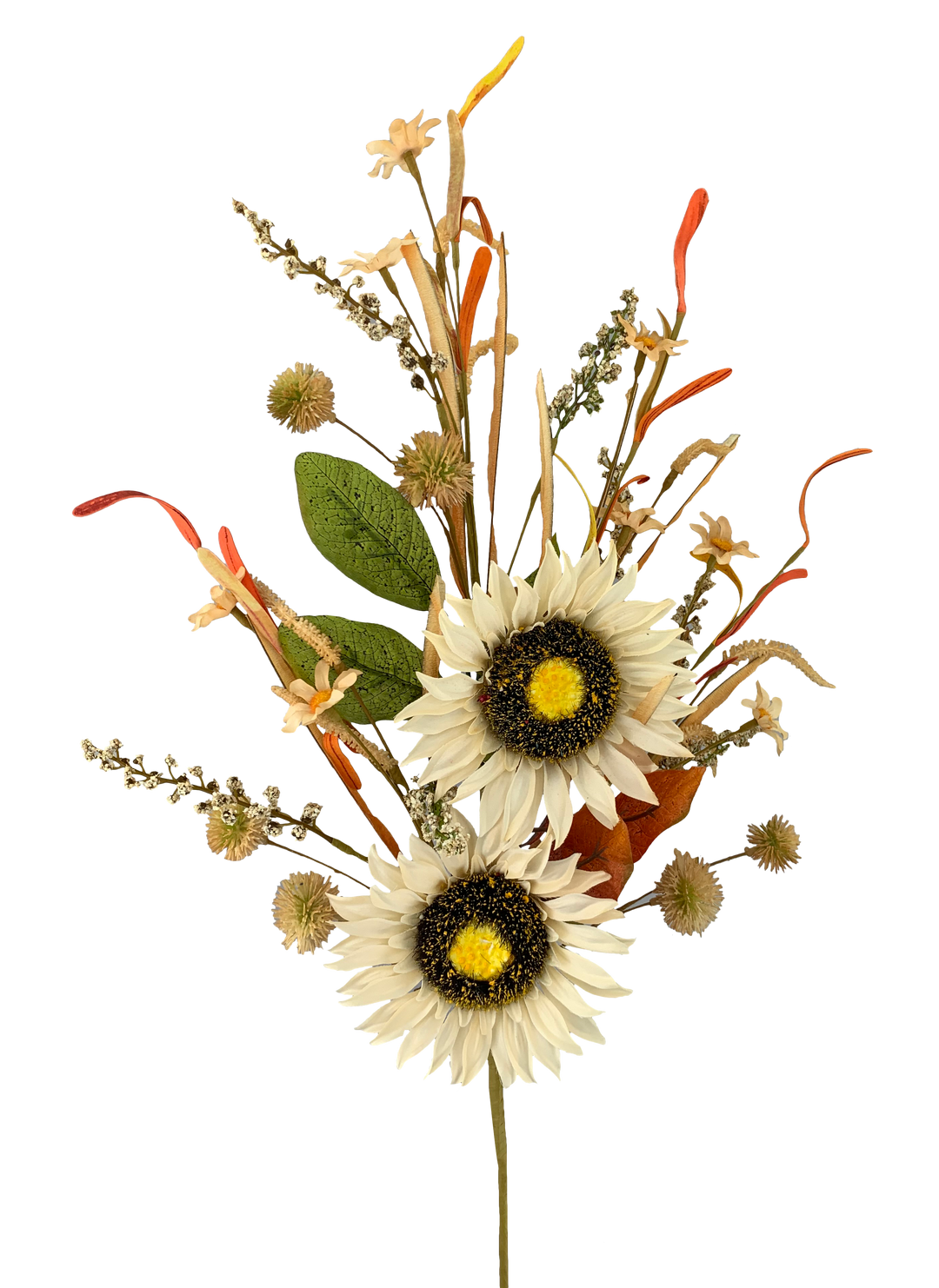 Sunflower Pom Pom Spray