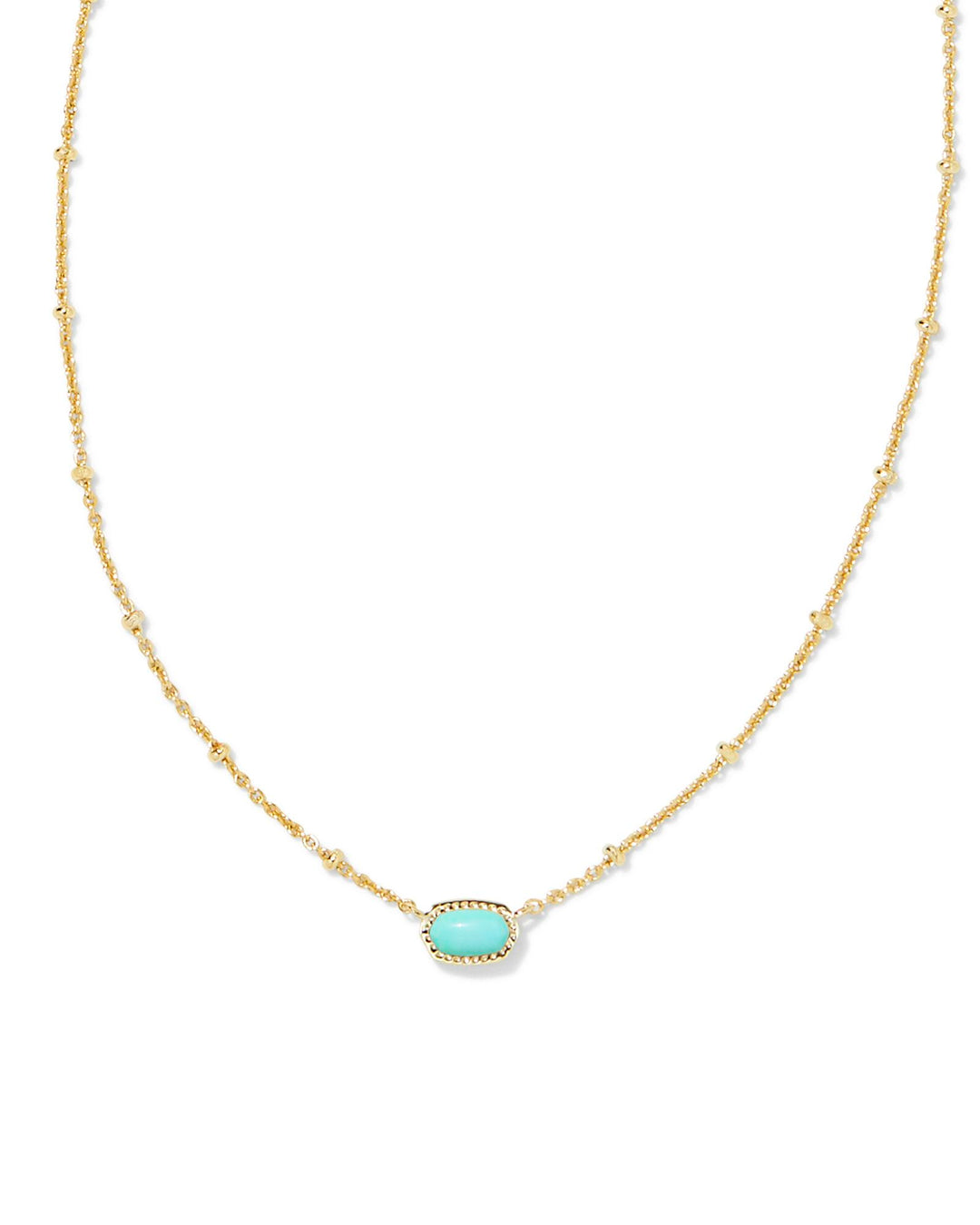 Mini Elisa Satellite Short Pendant Gold Necklace
