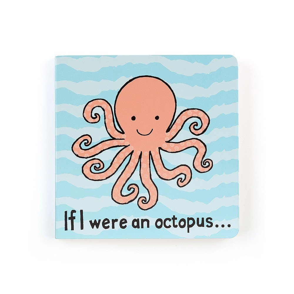 Board book cover featuring an octopus illustration with a blue ocean background.