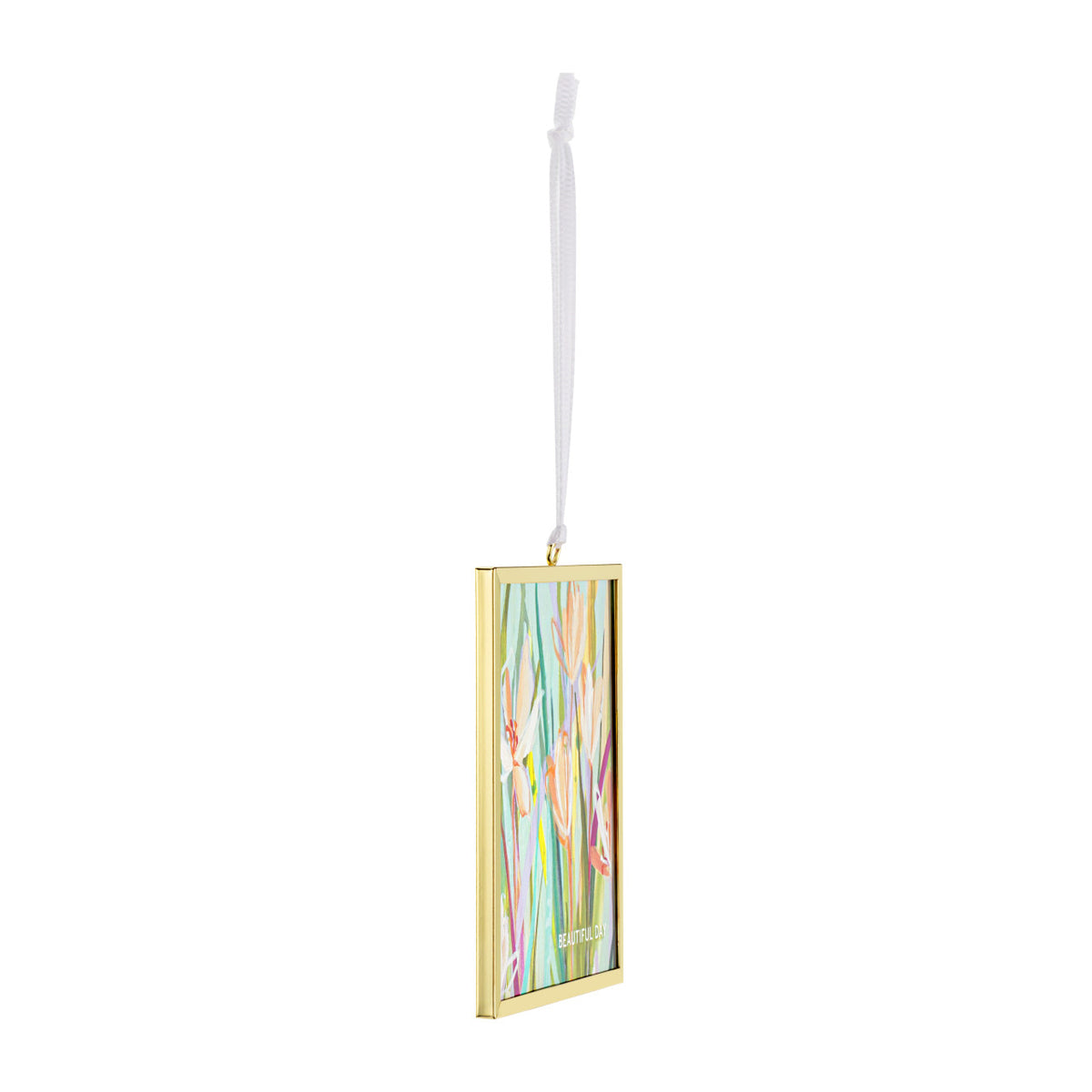 Butterfly suncatcher made of iron frame with glass wings in a natural silhouette.