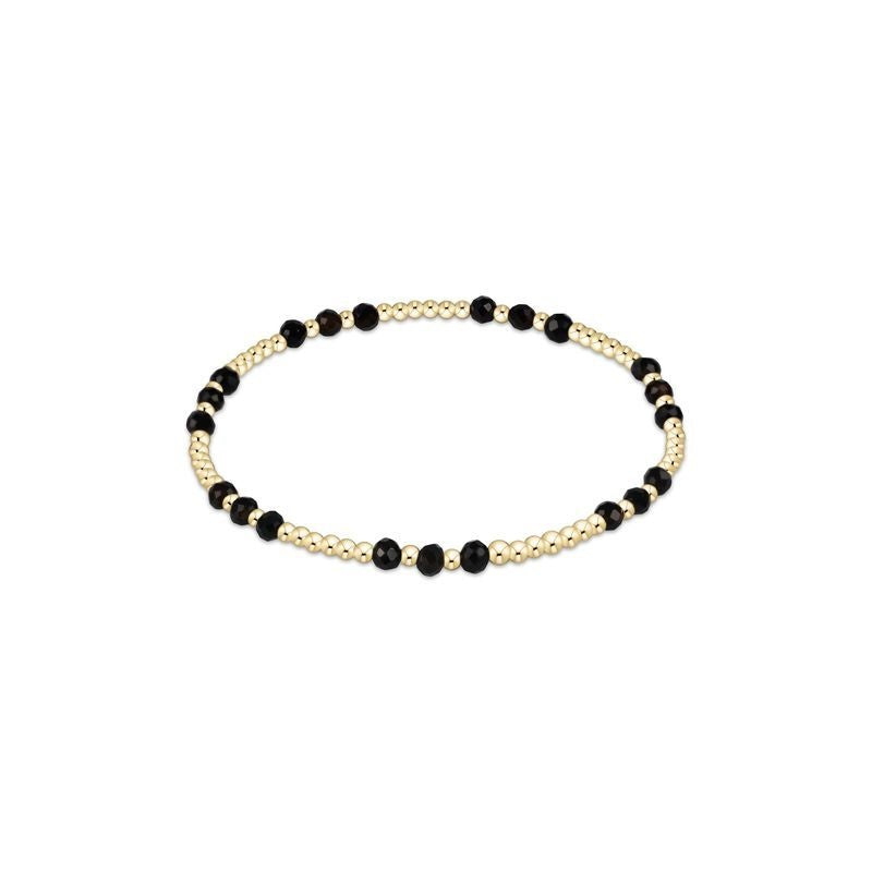 Gemstone Gold Joy Pattern 3MM Bead Bracelet