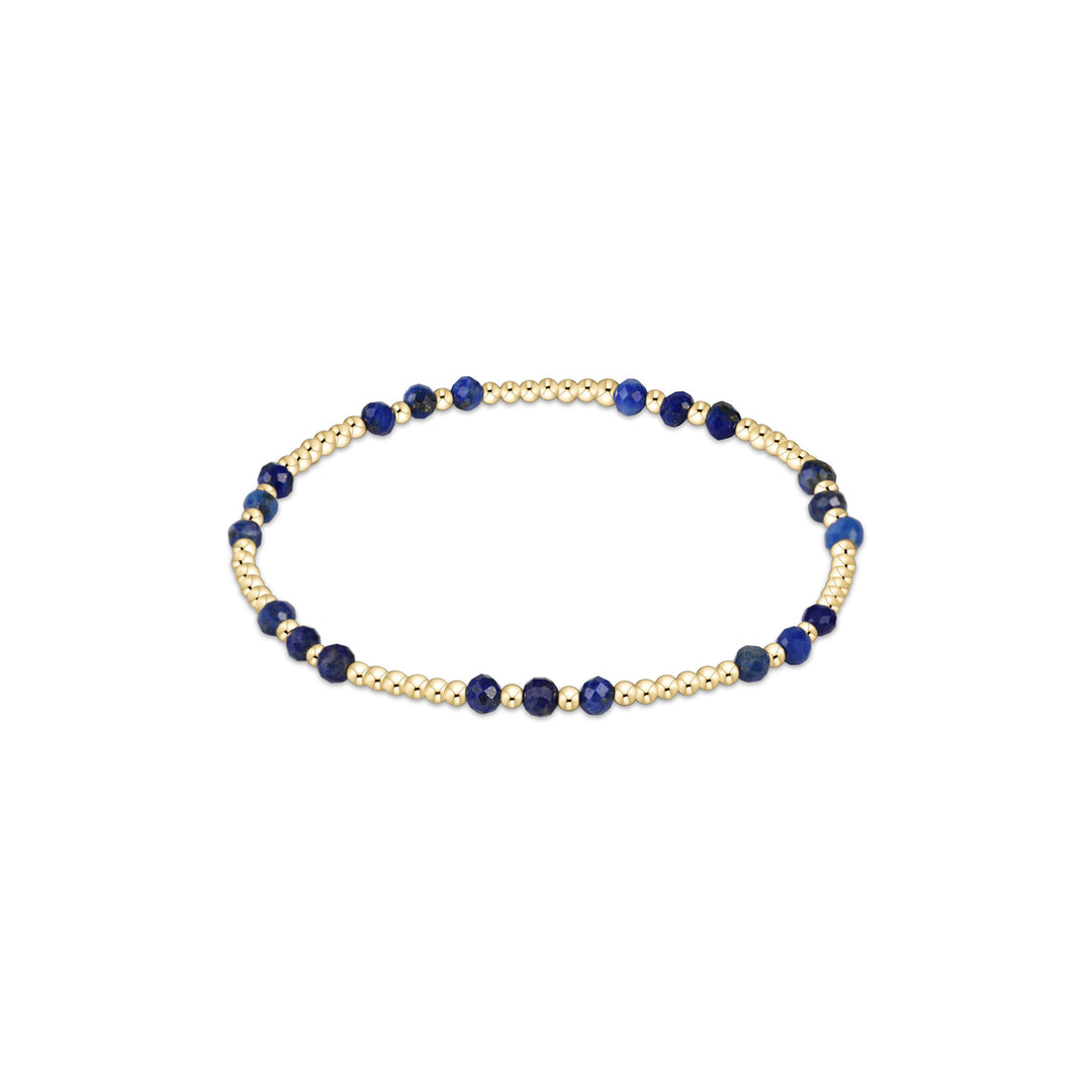 Gemstone Gold Joy Pattern 3MM Bead Bracelet