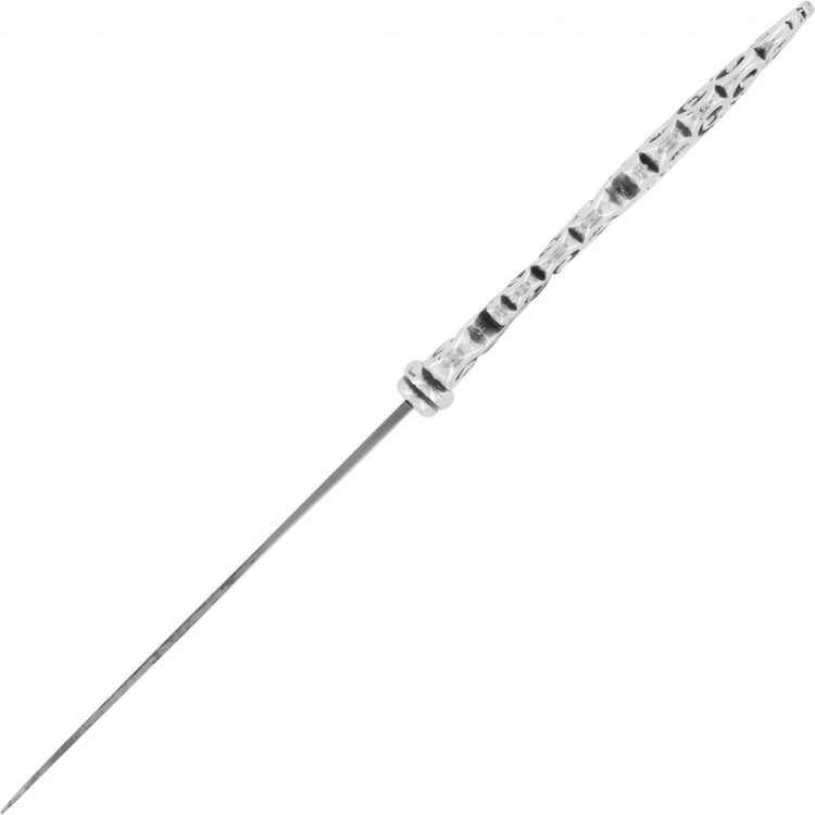 Silver plated Geneva letter opener with elegant engraved text on a rectangular handle.