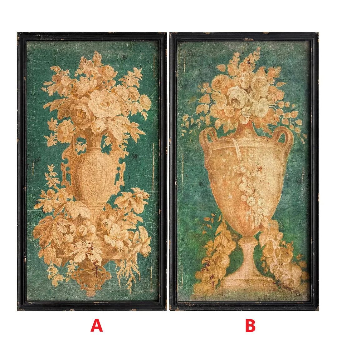 Grand Hotel Framed Floral Art - Sold Individually