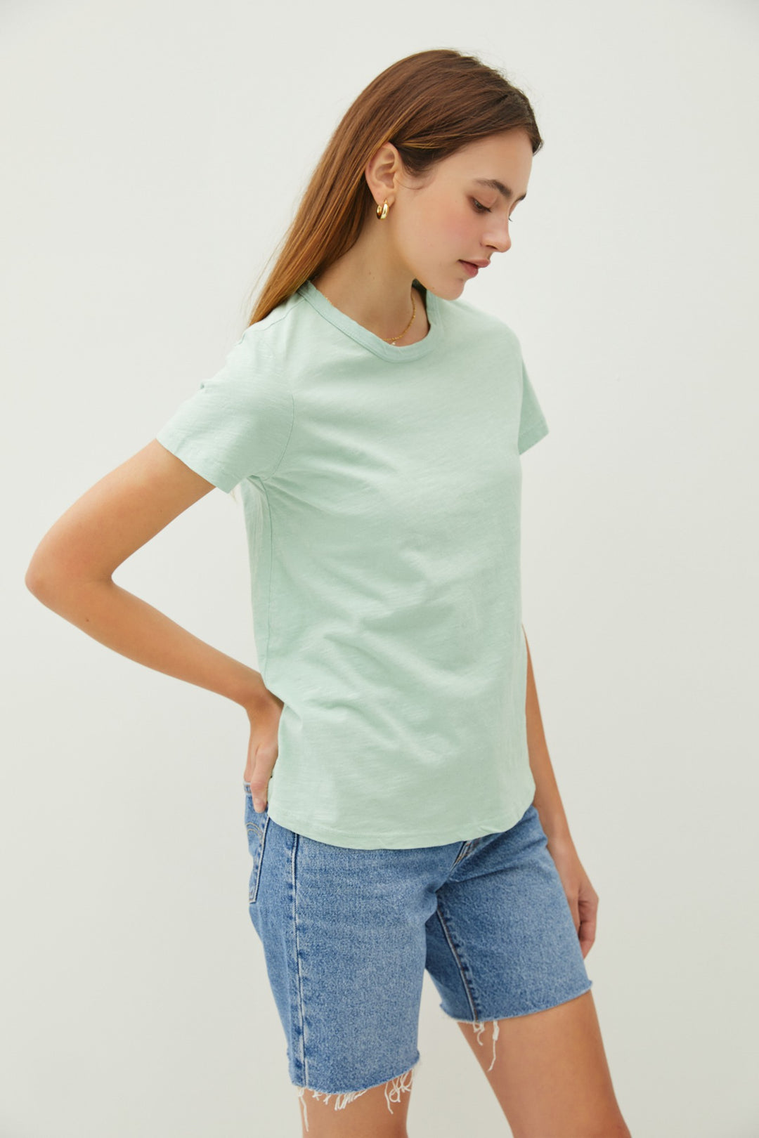Ginny Garment Dyed Slub Tee