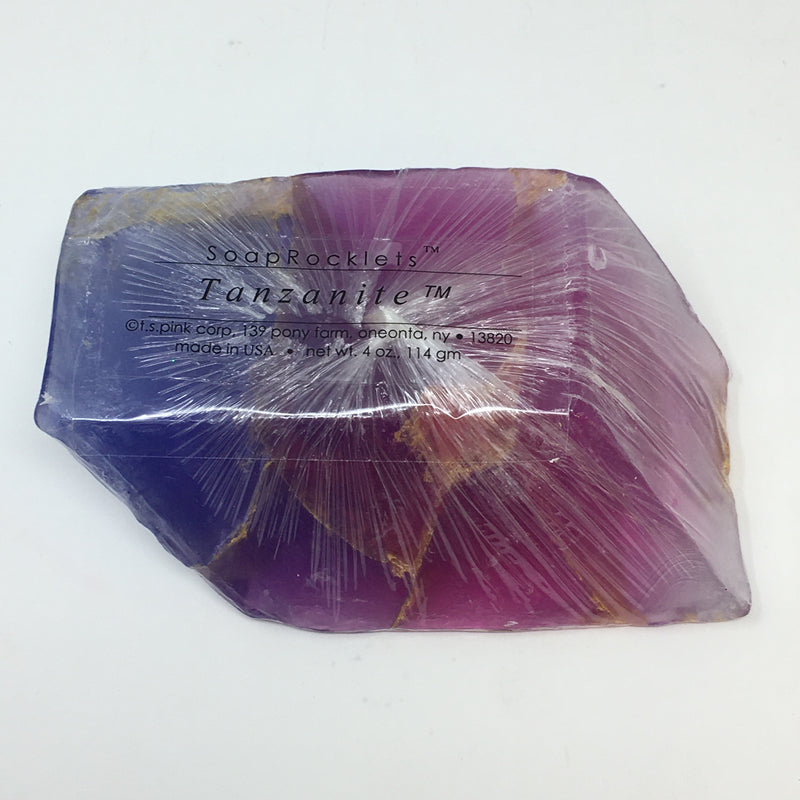 Handmade stone-shaped glycerine soap infused with natural botanicals like lavender and aloe.