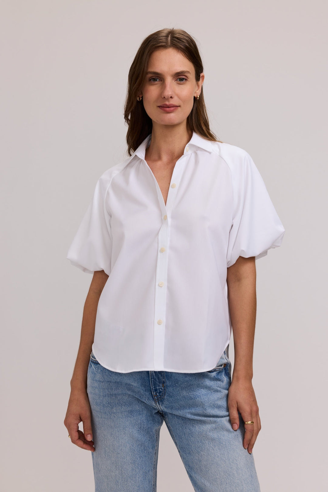 Paula Solid Puff Sleeve Shirt